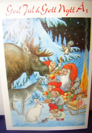 Weihnachts Doppelkarte mit Couvert   145   Rolf Lidberg