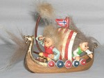 Roald und Nils im Vikingerschiff 9cm/14cm