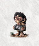 Troll Handorgeler (Frau) 16cm